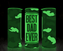 Load image into Gallery viewer, Best Dad Ever Tumbler - Captivating Camo Design | Hot &amp; Cold Beverages | Spill-Free Lid &amp; Straw
