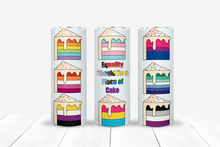 Load image into Gallery viewer, LGBTQ Pride Drink Tumbler | Equality Rainbow Cake Cup | Trans Rights Support | Gay Pride Flags
