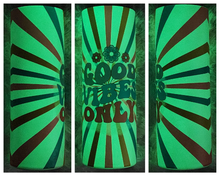 Load image into Gallery viewer, Good Vibes Only Drink Tumbler | Retro Inspired 20oz Cup | Motivational Groovy Design
